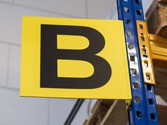 Placuta din aluminiu pentru rafturi metalice